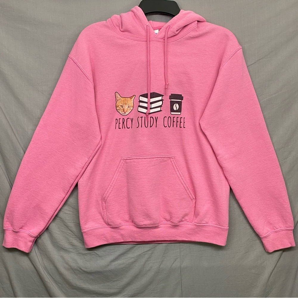 Gildan Graphic Print Hoodie "Percy Study Coffee" Back "Taylor Gang" Size | S